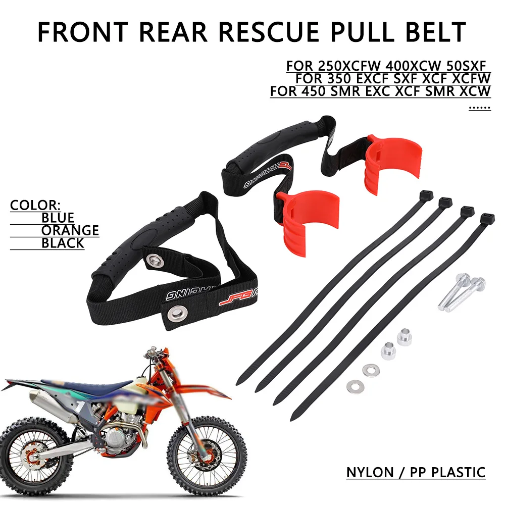 

For KTM EXC EXCF SXF XCF XCFW 250 350 450 530 Motorcycle Parts Front Rear Holding Fender Pull Belt Strap Rescue Pull Belt