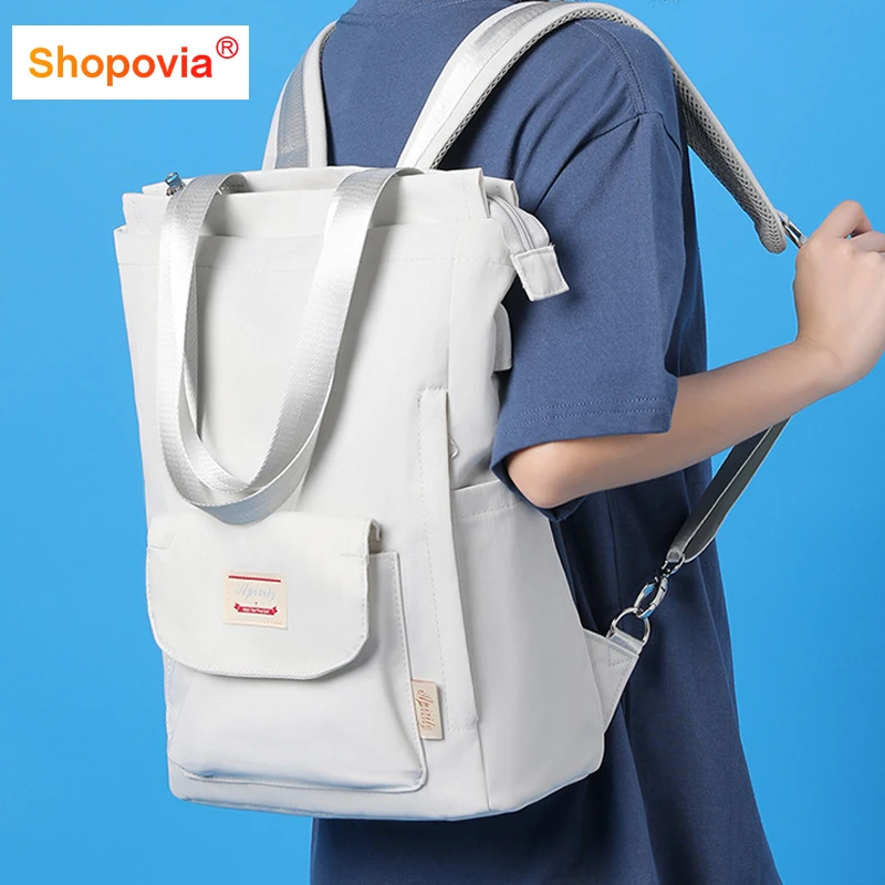 Fashion Women Shoulder Bag For Laptop Waterproof Oxford Handbag Notebook Backpack 15 Inch Girl Schoolbag Daypack Backpacks 2024