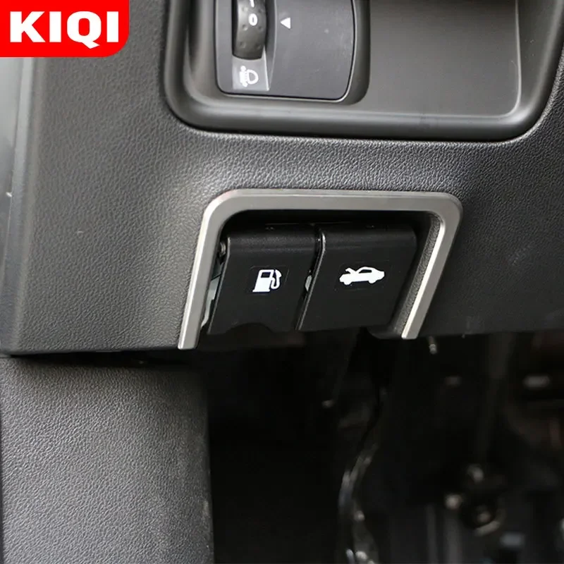 KIQI for Renault Koleos Samsung QM6 2016 - 2020 Car Styling Cover Fuel Tank Cap Oil Switch Trim Frame Moulding Part