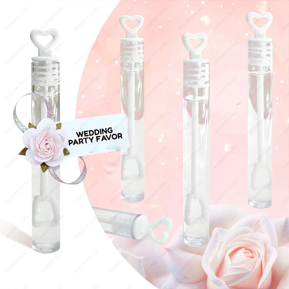10-400 قطعة زجاجة الصابون فقاعة صغيرة شكل قلب عصا أنبوب فارغ الاطفال حفلة عيد ميلاد بيناتا حشو اللعب هدايا الزفاف للضيوف #5