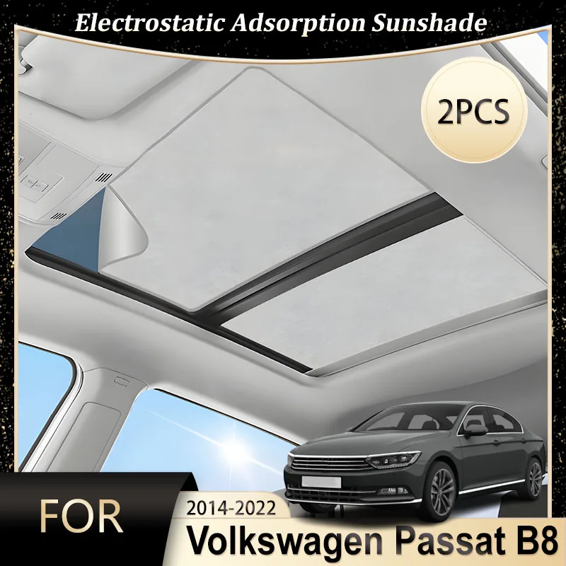 

Roof Car Sun Shades For Volkswagen Passat Magotan B8 Car Accessories 2014-2022 2015 2016 2017 Electrostatic Adsorption Sunroof