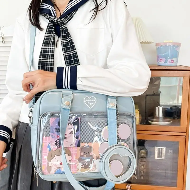 

63HC Harajuku Ita Bag Japanese JK Crossbody Transparent Shoulder Bags for Women Girl