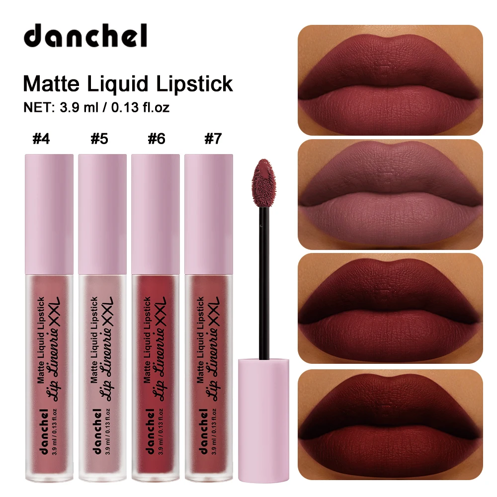 Matte Velvet Liquid Lipstick Long Lasting No Transfer Non Stick Cup Smudge Proof  Anti Crack Waterproof Lip Gloss Makeup - view 2