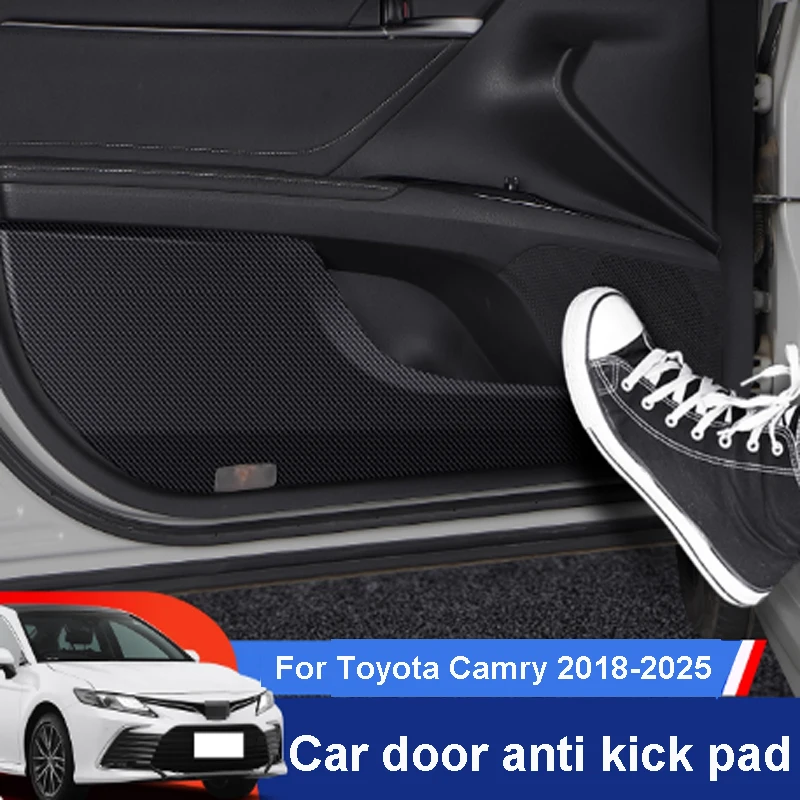 

For Toyota Camry 2018-2025 Car Waterproof Dustproof Door Leather Anti Kick Sticker 1:1 Mold Comprehensive Protection Accessories