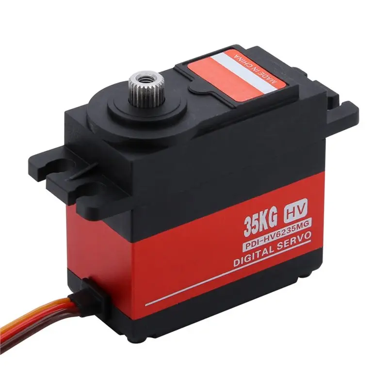 WOWFU-Metal-Gear Digital Servo Motor Core Motor Dual Bearings 35KG PDI-HV6235MG For RC Servo For RC For Car Parts