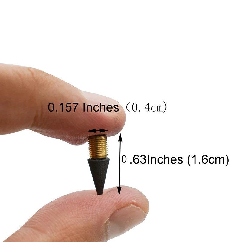 10Pcs Replaceable Forever Pencil Nib Pencil Tip Head for Unlimited Writing Pen No Ink Pen