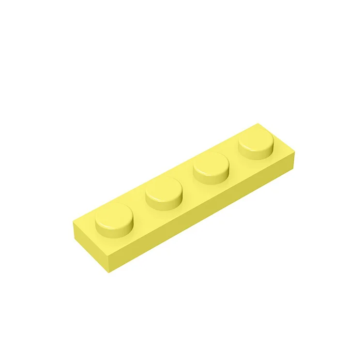 Gobricks 10PCS MOC Ziegel Teile Platte 3710 1x4 Kompatibel Baut Partikel Für Bausteine DIY Steine Pädagogisches spielzeug