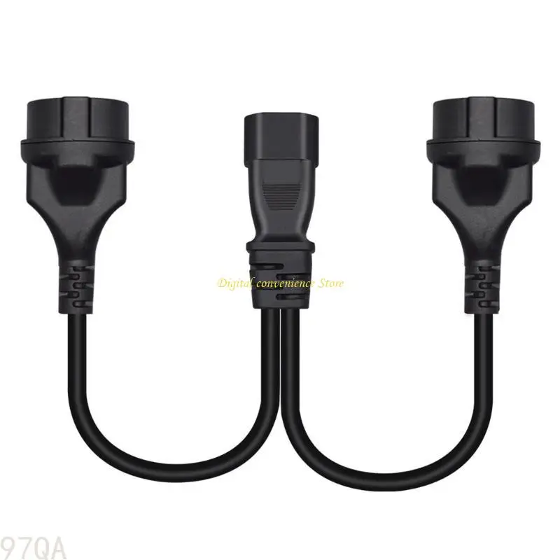 

97qa 10a C14 до 2xeu4,0 мм адаптерный кабель, разгибание мощности от 1 до 2 для электроники, длина 0,32 м