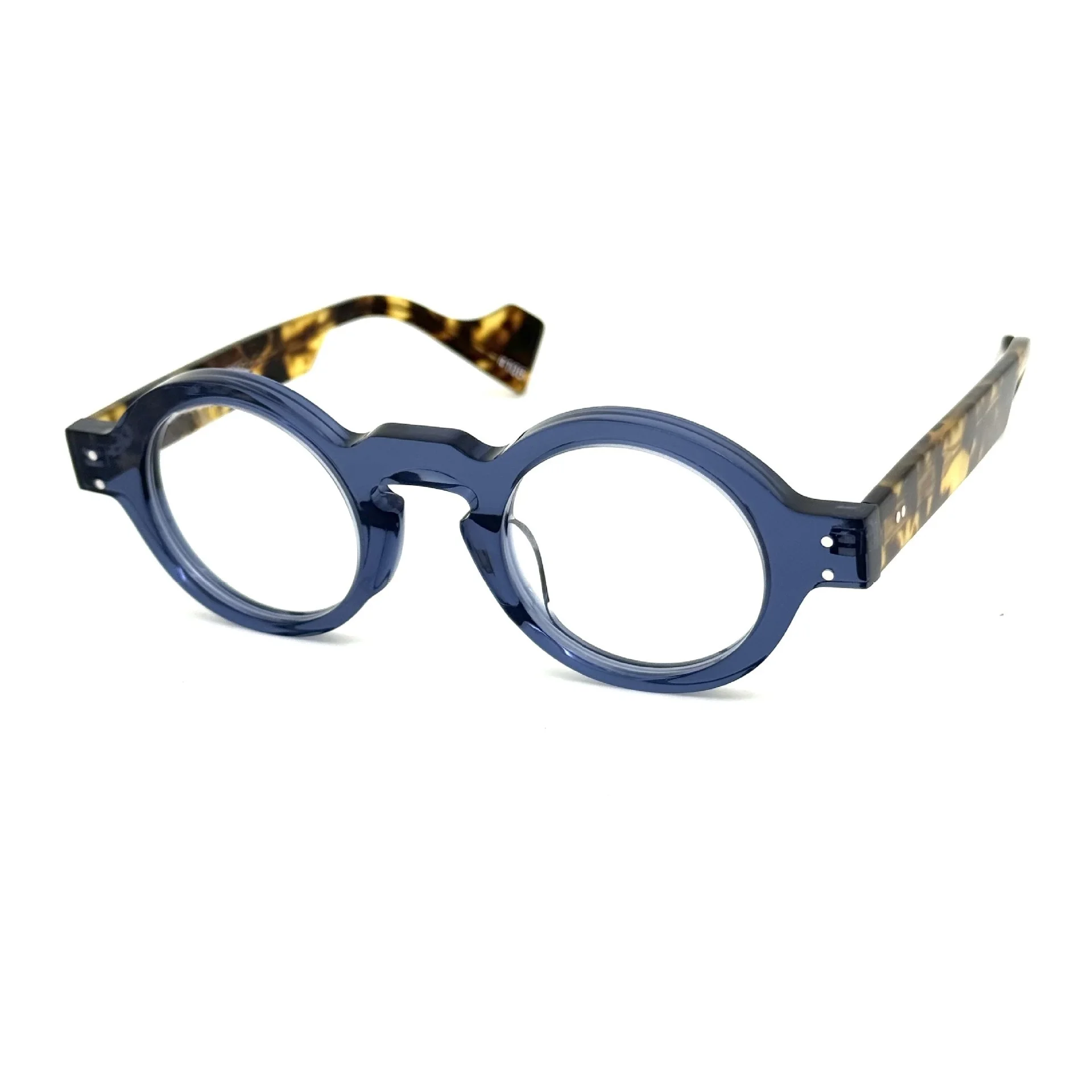 Belight البصرية خمر شكل دائري اليدوية خلات الرجعية خمر النظارات وصفة طبية عدسة العاطفة ولدت إيطاليا