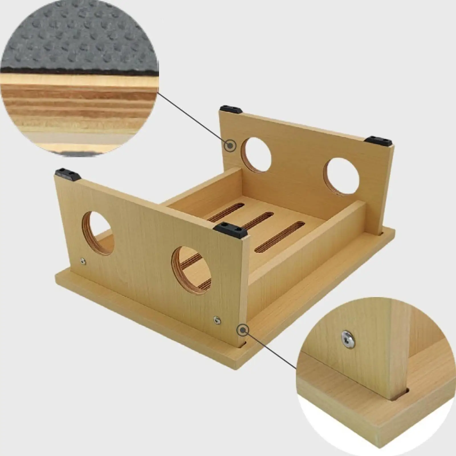 Step Stool under Desk Footrest Footstool Multifunctional Mobility Stepping Stool Bedside Step Stool for Home Stair Car Sturdy