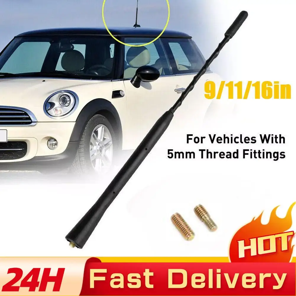 

Автомобильная антенна длиной 9/11/16 дюймов, резиновая замена, модель сигнала AM-FM, подходит для автомобилей, винты, безопасные универсальные большинства F1H2
