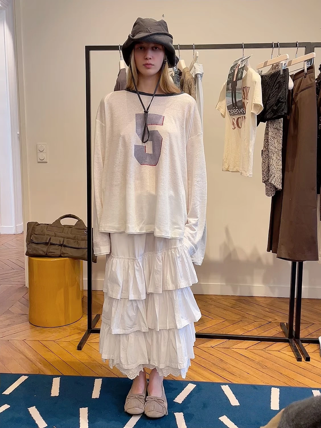 

Летняя новинка Open25: Свободная женская льняная футболка с длинным рукавом, прозрачным цифровым принтом, защитой от УФ-излучения, повседневная, с круглым вырезом