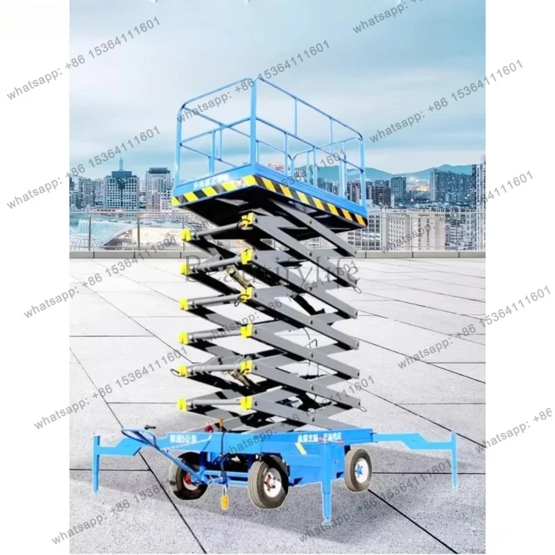 FG Mobile Scissor Lift High Altitude Maintenance Electric Hydraulic Lift Folding Climbing Car