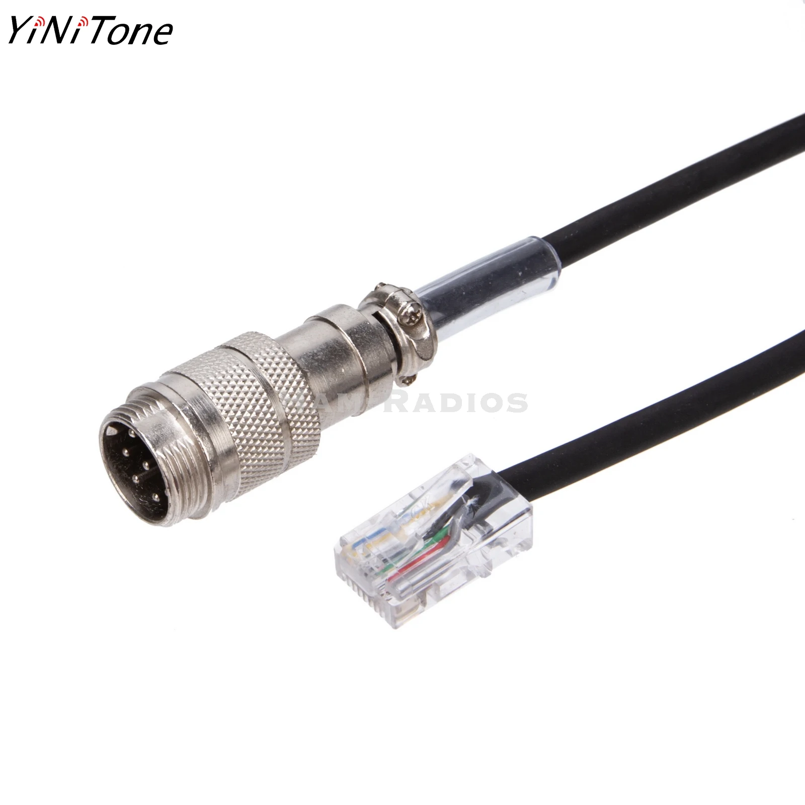 

YiNiTone Extension Line Cable 8 Pin for Radio Mic Microphone MH-31A8J YAESU FT 817 857 FT897 897 FT450 450