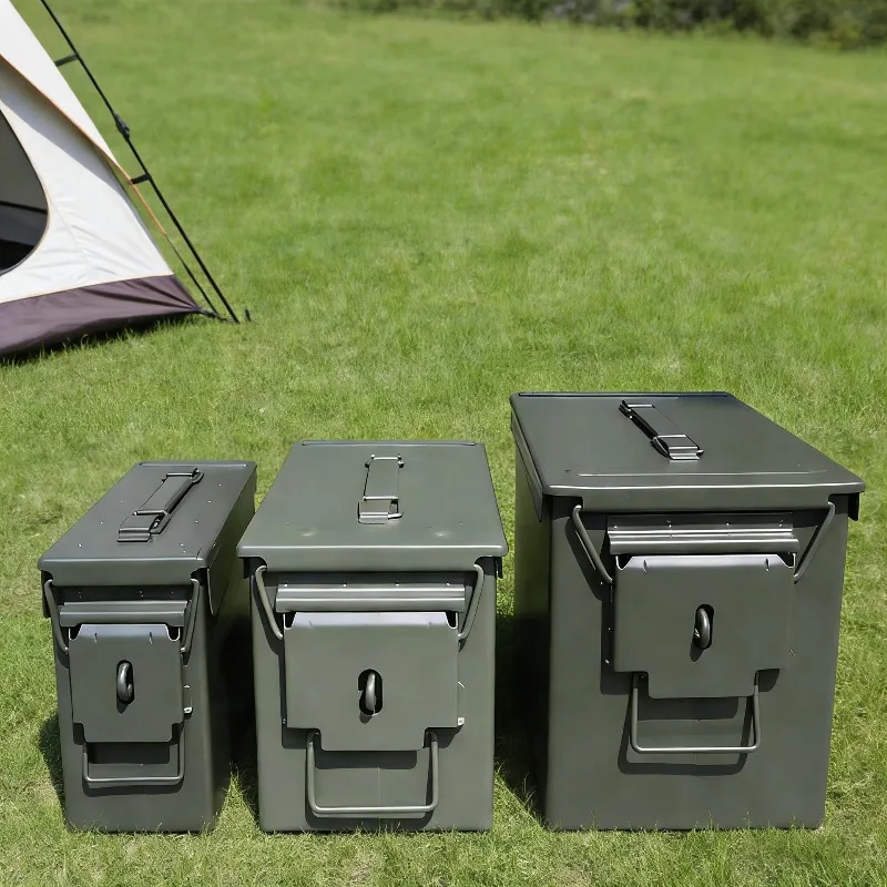 Lockable Metal Tool Box Portable Handheld Protective Case Multifunctional Hardware Storage Box Home Mini Safe