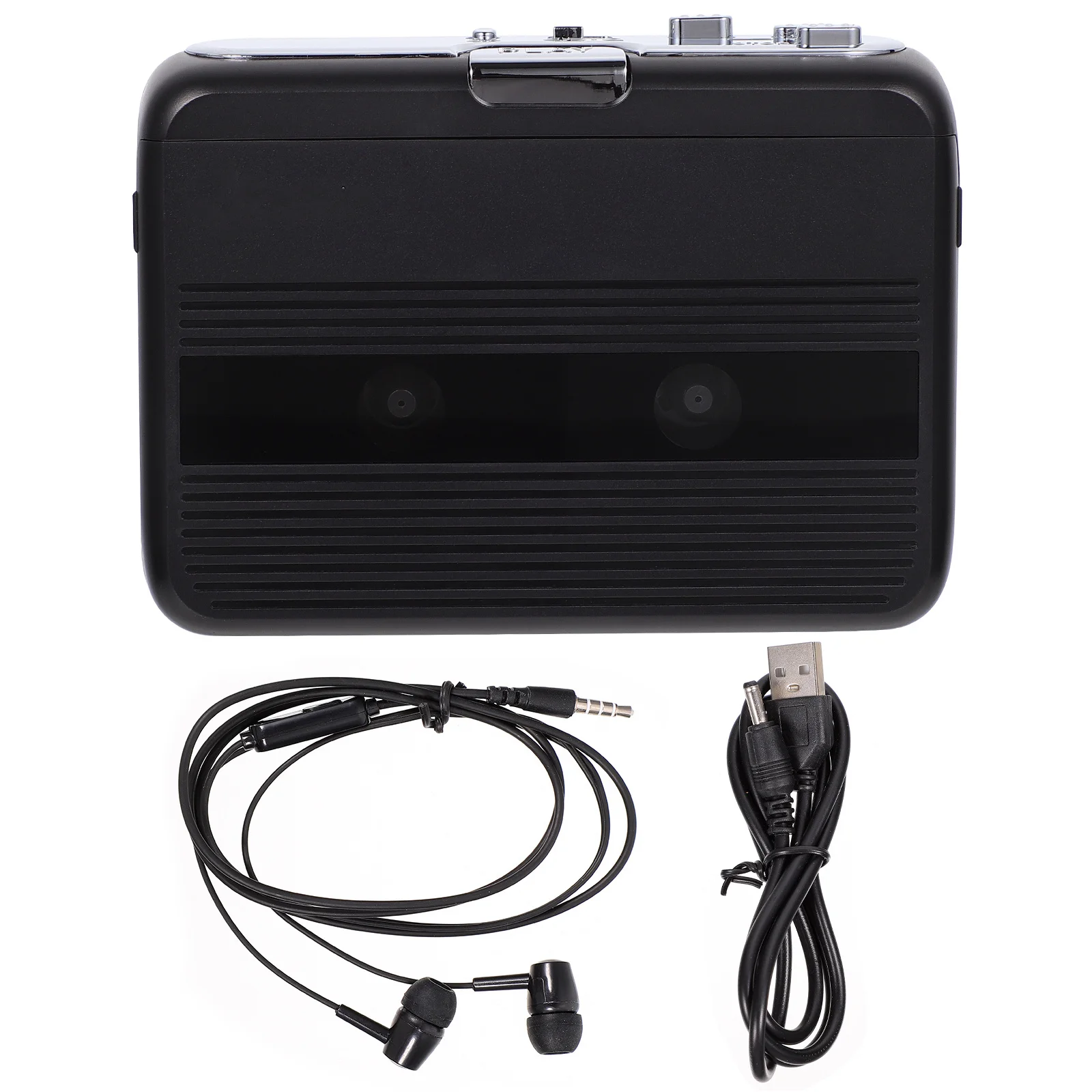 1 قطعة مشغل كاسيت لاسلكي ABS مشغل شريط ستيريو المحمولة الشخصية راديو Fm الارسال اللاسلكي اللعب الشريط