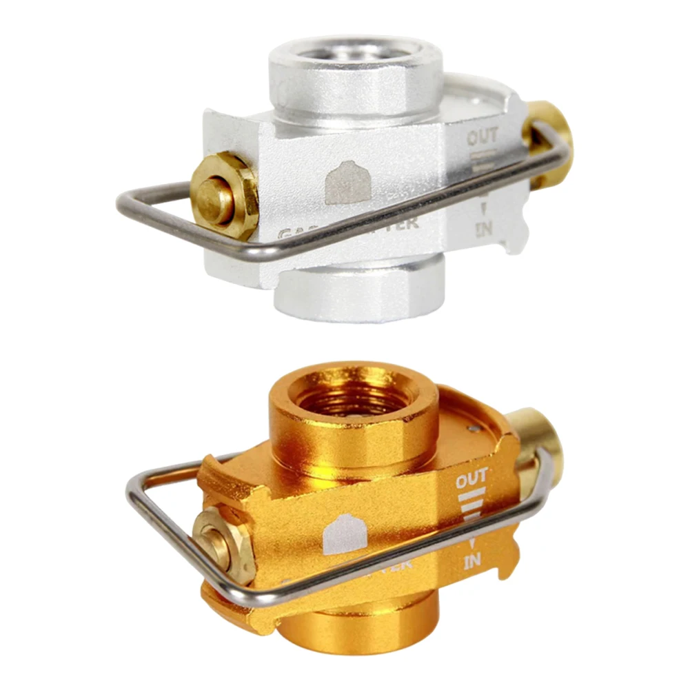 Refill Flat Tank Conversion Adapter Wear Gas Canister Refill Adapter Leakproof Fuel Transfer Device for Camping Picnic