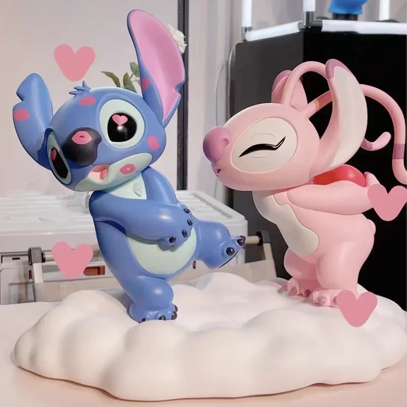 

Anime Stitch Angel Couple Limited Models Tideplay Kawayi Figure Model Toy Doll Collection Decoration Girl Valentine's Day Gift