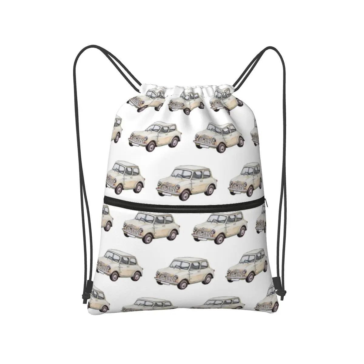 

Классические белые мини-рюкзаки в акварельном стиле, карманная сумка для хранения на шнурке, сумки для книг для мужчин и женщин, студентов