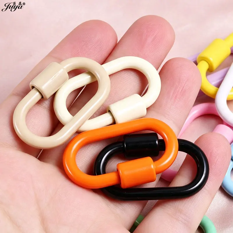 2pcs/lot Rust-proof Enamel Spiral Clasps Lock Fasteners Connector For DIY Bracelet Necklace Jewelry Findings Supplies Accessory view 3