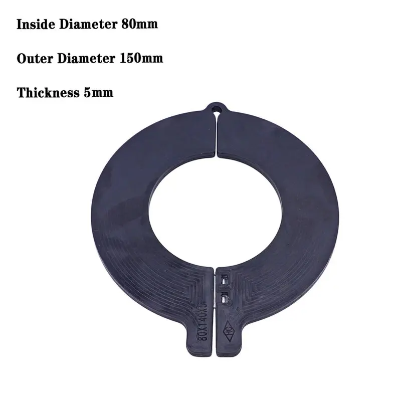 ABNL Excavator Shims Washers 5-Pack 80Mm Bucket Pin Shims,5Mm Thick TPEE For Skid Steer Heavy Equipment, Detachable