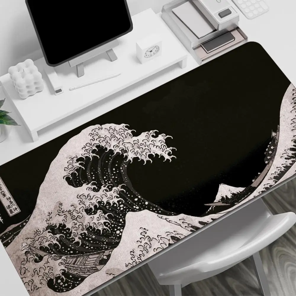 

Kanagawa, waves, Japanese style Mouse Pad Desktop mat, game anti-slip, computer mouse pad, large size, advanced