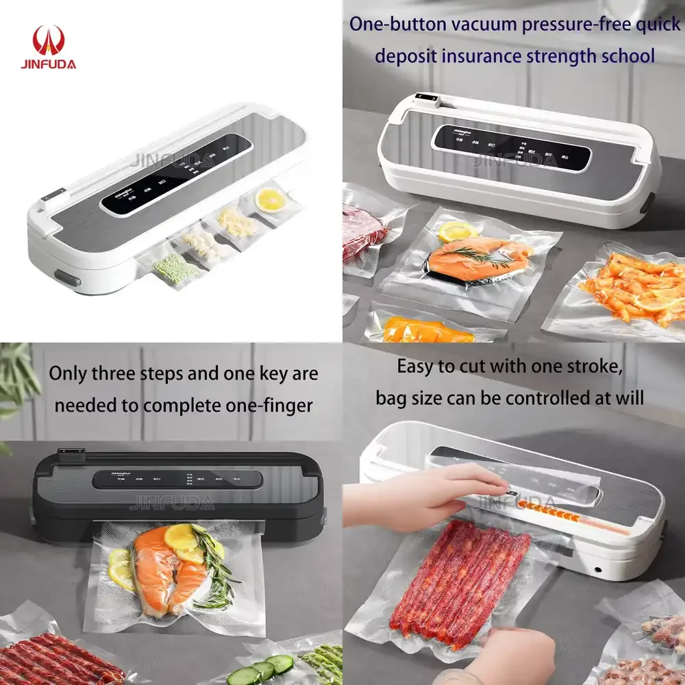 

Industrial Vacuum Sealer with 4 Functions Auto Recognition LED Status Panel and Stainless Steel Blade