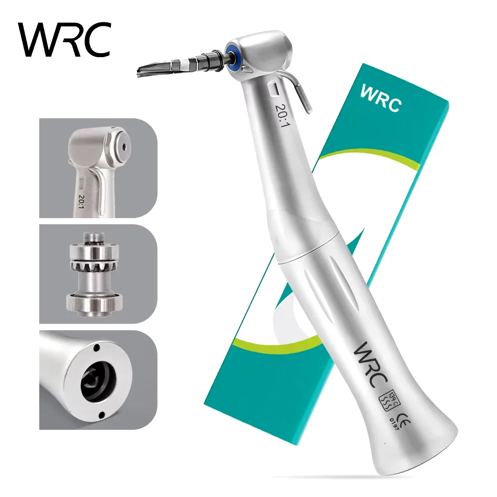 

Dental SG20 surgery Implant handpiece 20:1 reduction contra angle low speed push button chuck handpiece for E-TYPE Micromotor