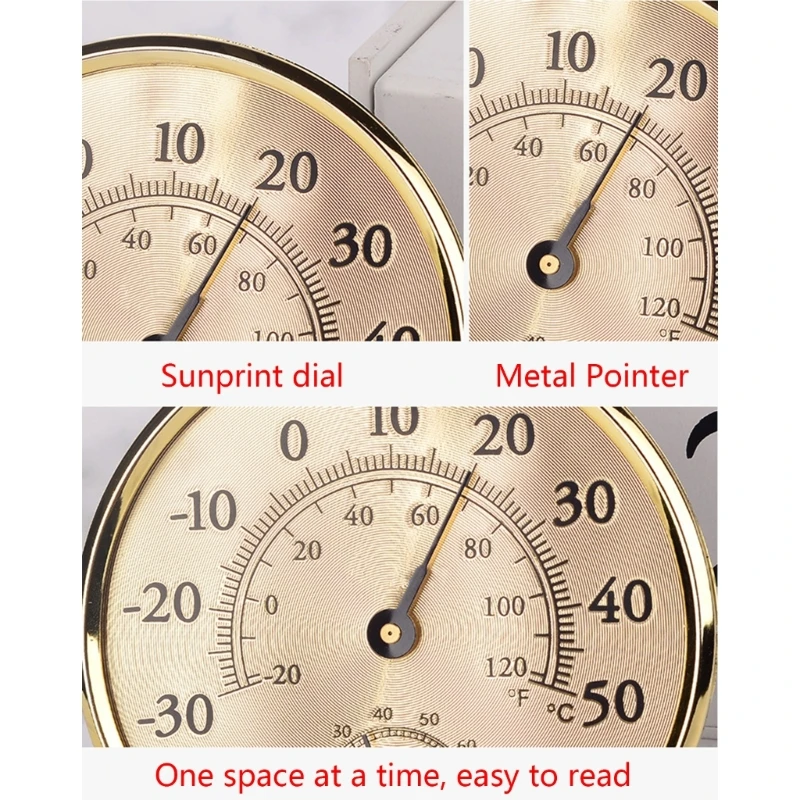 Tabletop/Wall Mounted Analog-Thermometer Hygrometer for Indoor Home Baby-Room