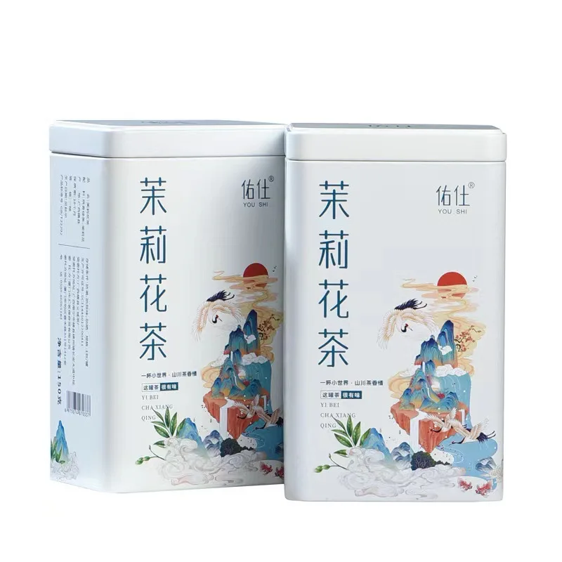 Té Tieguanyin Premium, Da Hong Pao, Té de Jazmín, Té Verde, Té Negro, Té Oolong en Latas de Aluminio y Cajas de Embalaje para Té en Cubeta