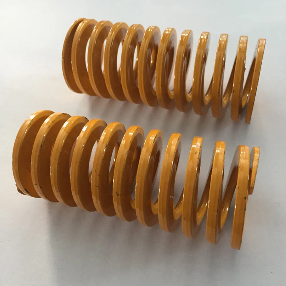 2Pcs 30 x 15 x 30/40/50/60/70/80/90/100/150/200mm Compression Die Spring Yellow