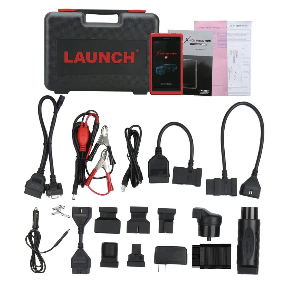 Launch X431 Pros Mini Auto Diagnostic Tool Full System X-431 Car Scanner ECU Coding Analyzer Professional 2 Years Free Update