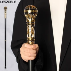 93cm Luxury Gold With Black Detachable Walking Stick Man Fashion Walking Cane Lady Party Sticks Elegant Vintage Walking Cane