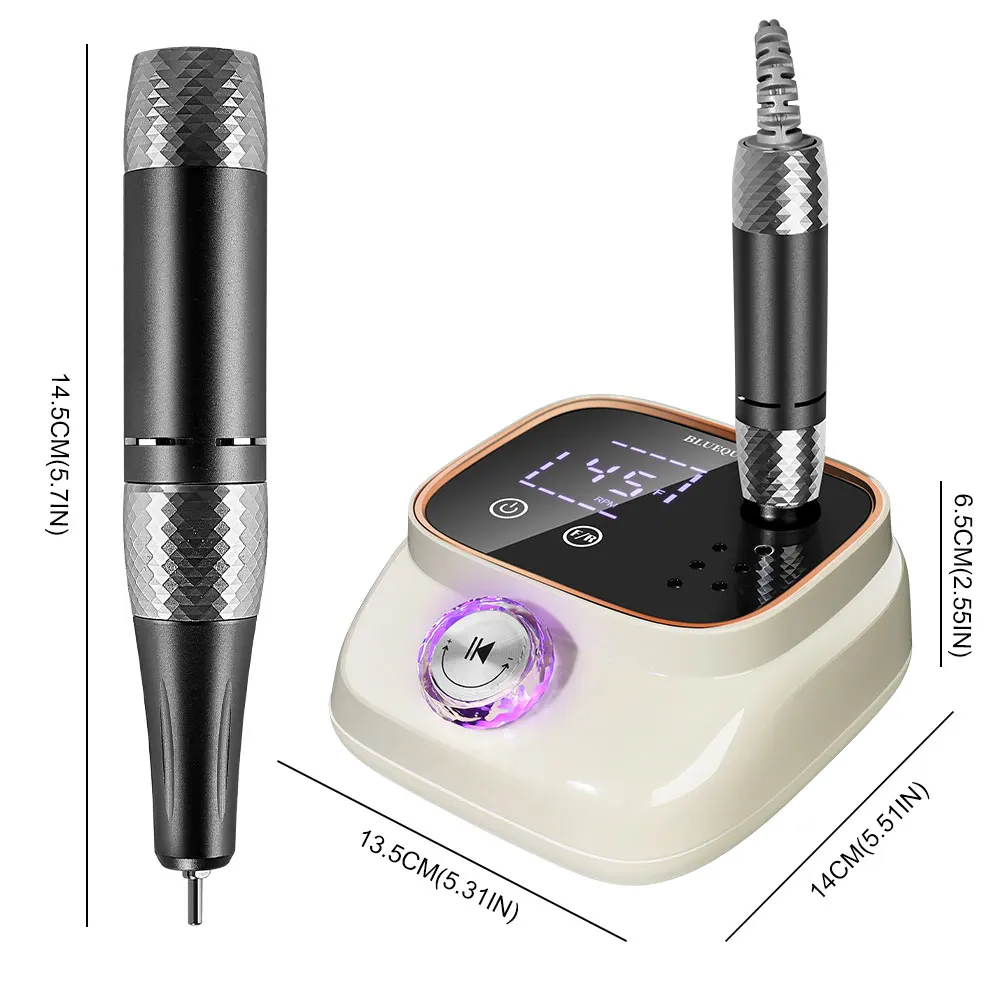 45000 RPM Electric Nail Drill Machine Mill Cutter Sets Kit for UV Gel Nails Polish Remove Manicure Electric Nail Pedicure File