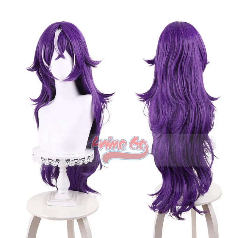 Fontaine Chevreuse Cosplay Wig Genshin Impact Chevreuse Deep Purple Role Play Hair Prop C08809