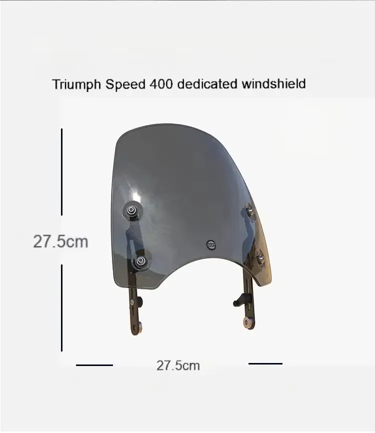 For Triumph Speed 400 Front Windshield Spoiler Modified Windscreen Accessories for Motorbike Customized Riding Experience