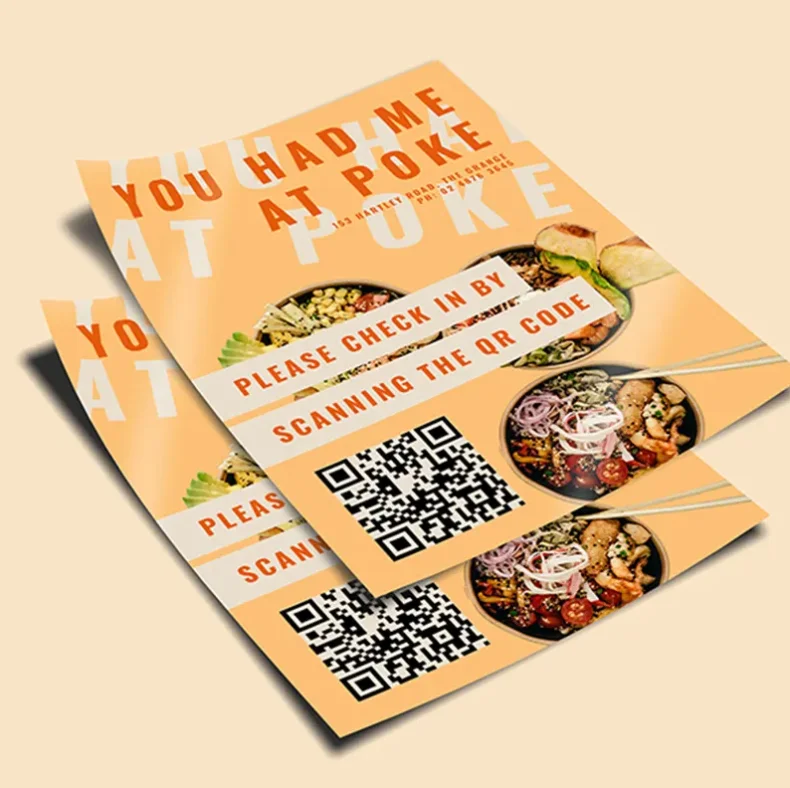 Customized Flyers A5 157gms Paper Printed Advertising Flyer Poster Double Sided