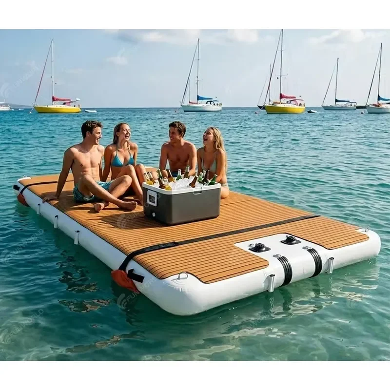 Premium Inflatable Floating Dock Platform for Lake, Yacht & Water Recreation