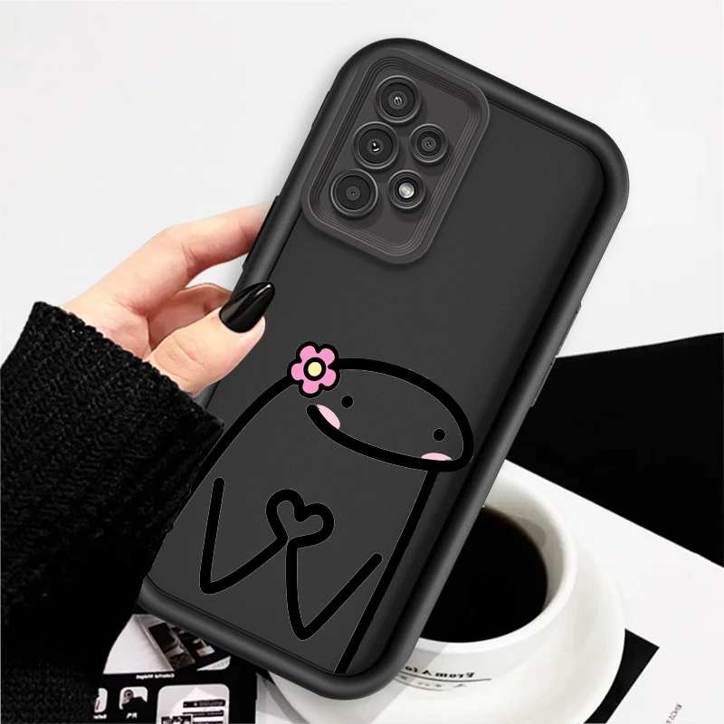 Cartoon Matchman Cute Art For Samsung A73 A71 A54 A53 A52 A51 A33 A32 A21S A14 A13 A12 A03 A04 A05 5G Eye Ladder TPU Phone Case