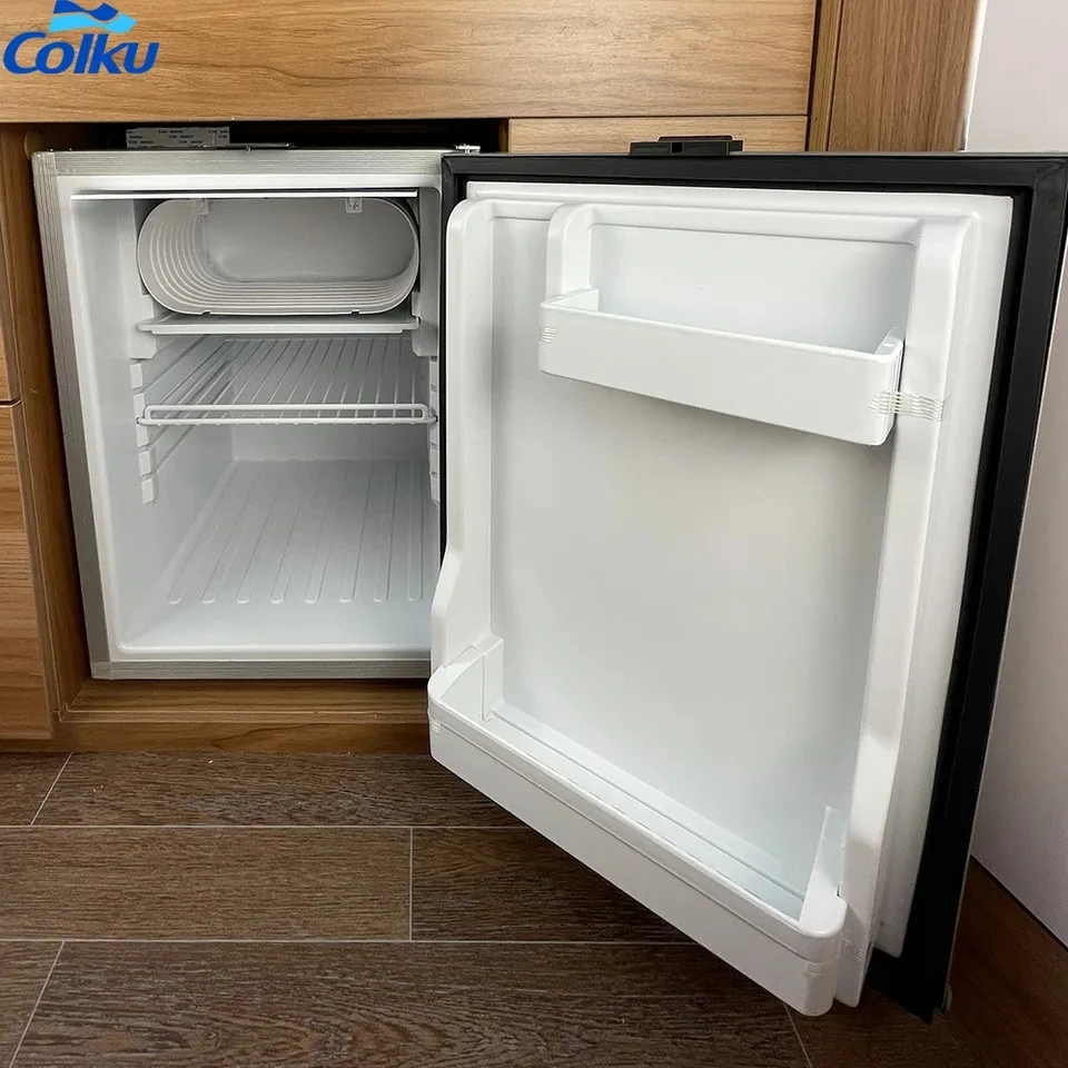 Colku DC-50 50L Built-in Marine Refrigerator 12V 24V Compressor Fridge Freezer for RV Campervan Yacht