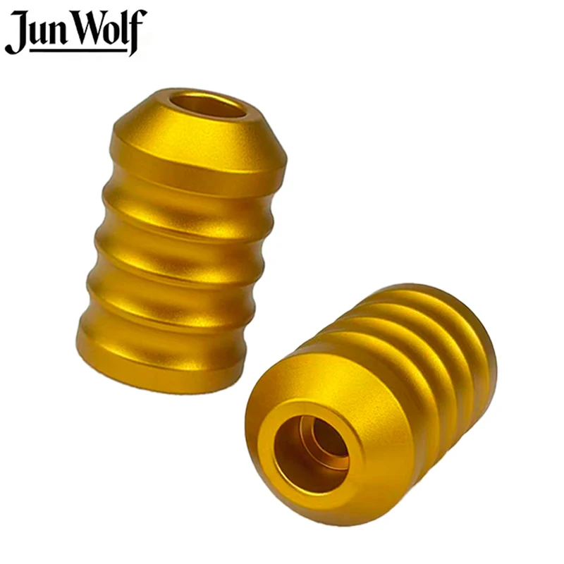 Flat-out Crash Bar Sliders End Caps CNC Carbon Fiber Inlay Decorative Sliders Fits for Harley 1.25