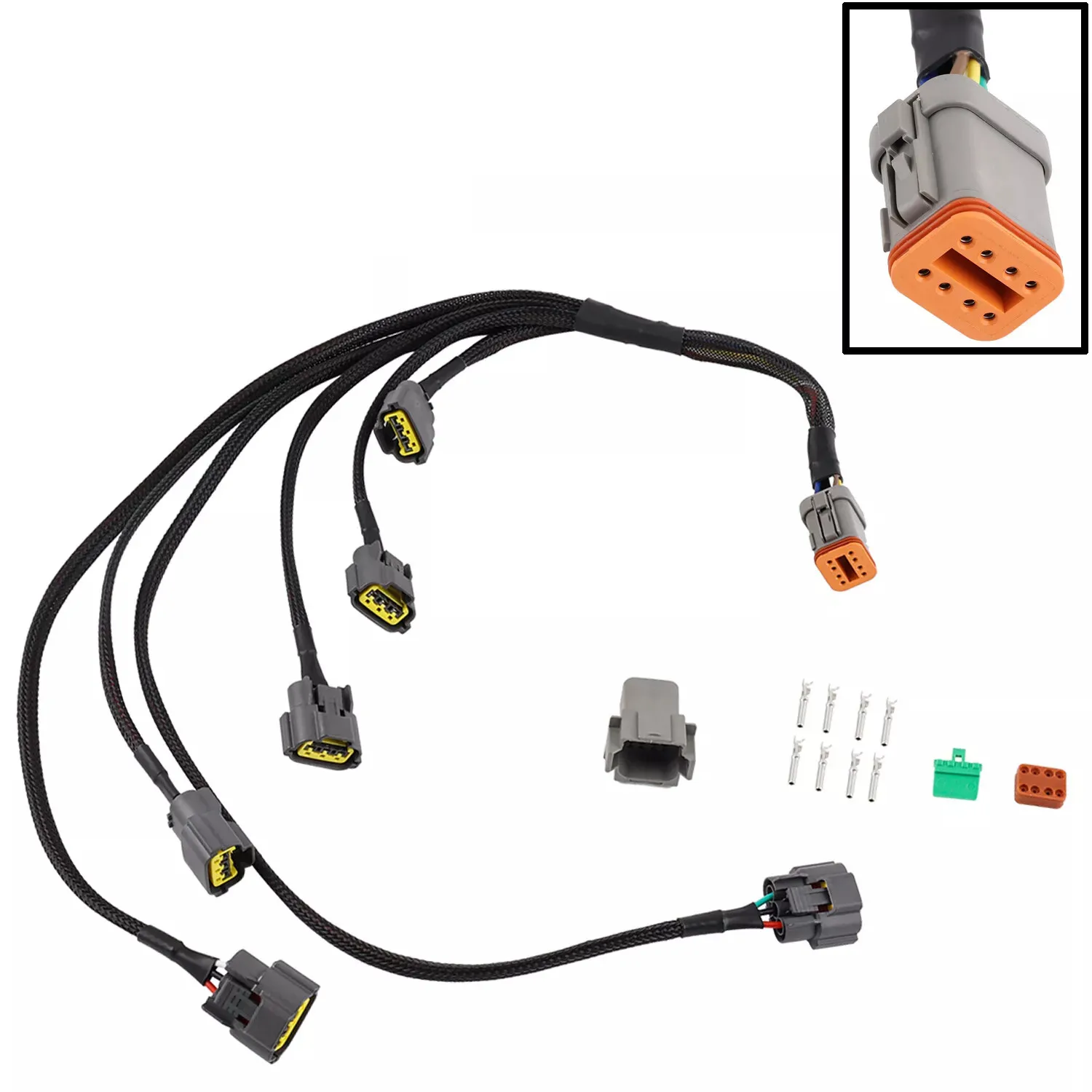 Replacement Ignition Coil Conversion Harness For Toyota Supra  Aristo Soarer Twin Turbo 1JZ 2JZ VVTi Skyline R35 GTR 3.0L