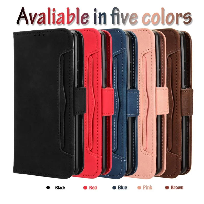 حافظة لهاتف موتورولا موتو إيدج 70 5G حافظة جلدية فاخرة قابلة للطي متعددة فتحة للبطاقات لهاتف موتورولا موتو X70 Air 5G #6