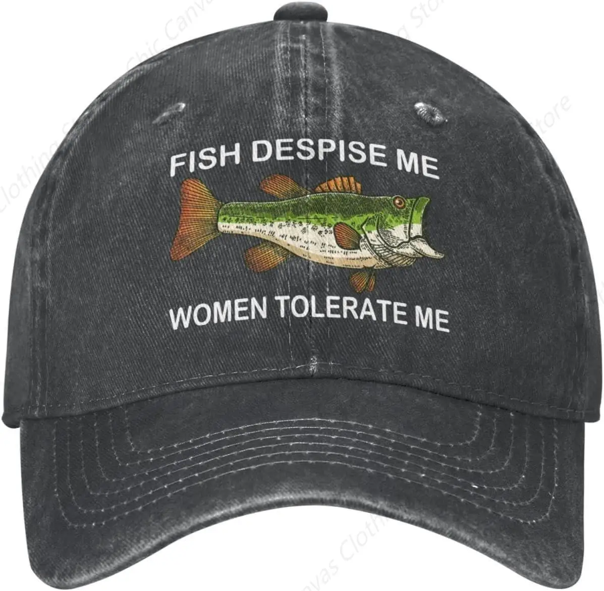 

Fishing Cap Fish Despise Me Women Tolerate Me Cap Pure Cotton Baseball Cap Fashion Adult Snapback Cap Men Women Four Seasons Hat