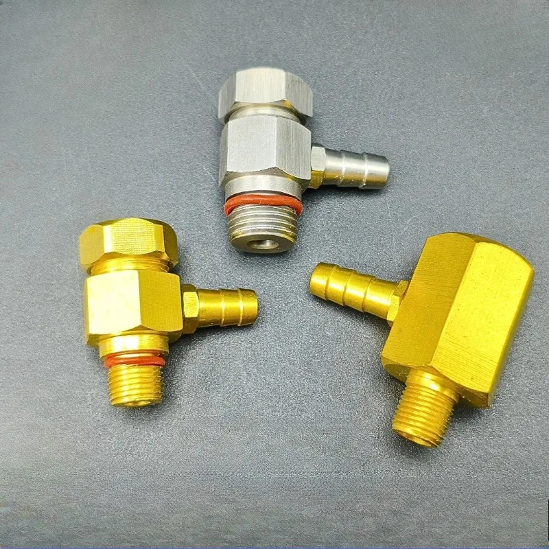 1PCS Coffee Machine Adjustable Pressure Relief Valve Energy-Saving Small Safety Valve G1/4 One Point G1/8 Stainless Steel Brass