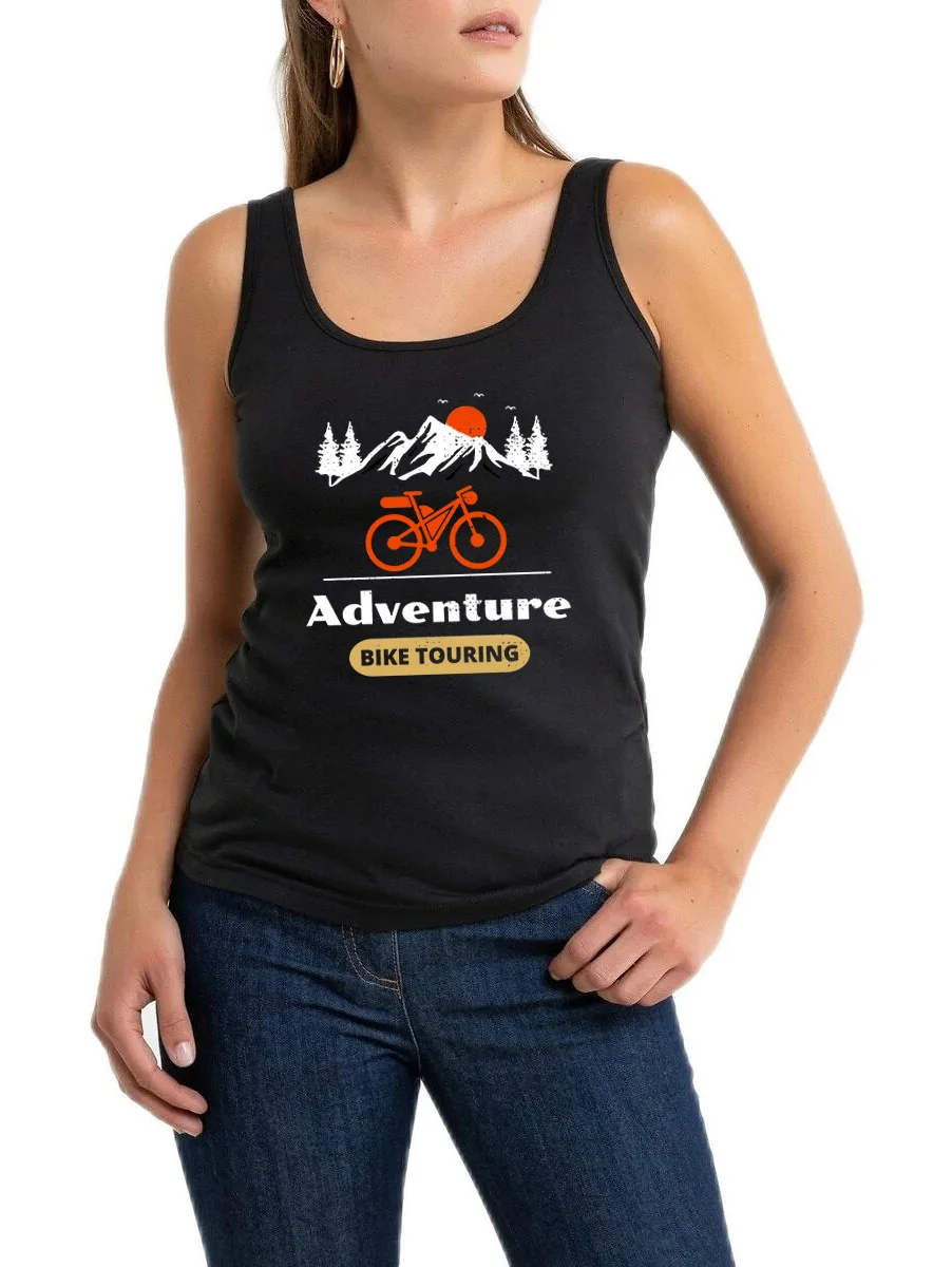 Adventure Bike Touring Design Breathable Slim Fit Tank Tops Bikepacking Cyclists Sport Training Sleeveless Tee Gym Vest