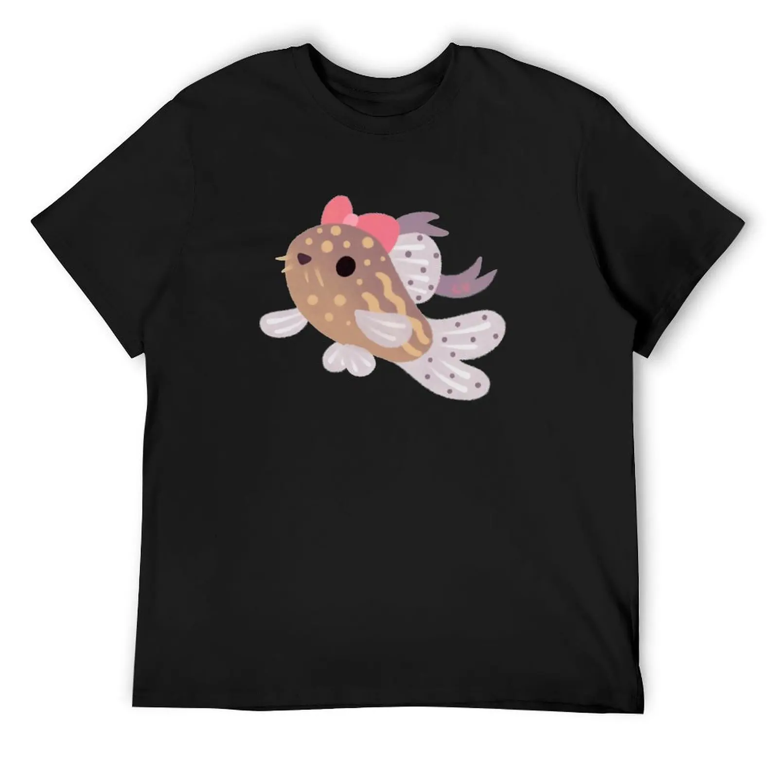 

Ribbon corydoras - black T-Shirt cotton graphic tees graphics kawaii clothes luxury designer luxury clothes men