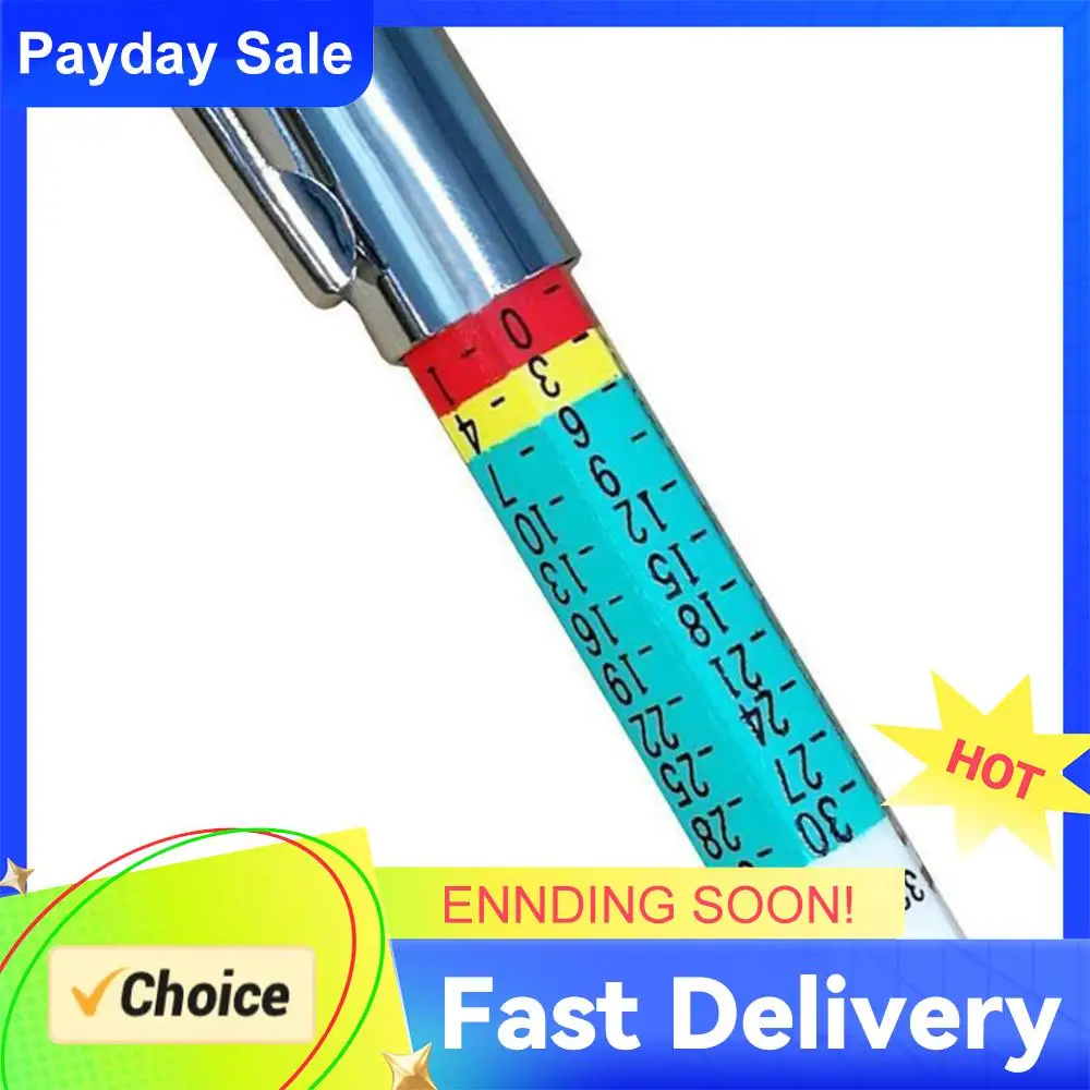 25mm Car Wheel Tyre Measuring Ruler Digital Tire Tread Pattern Depth Gauge Meter