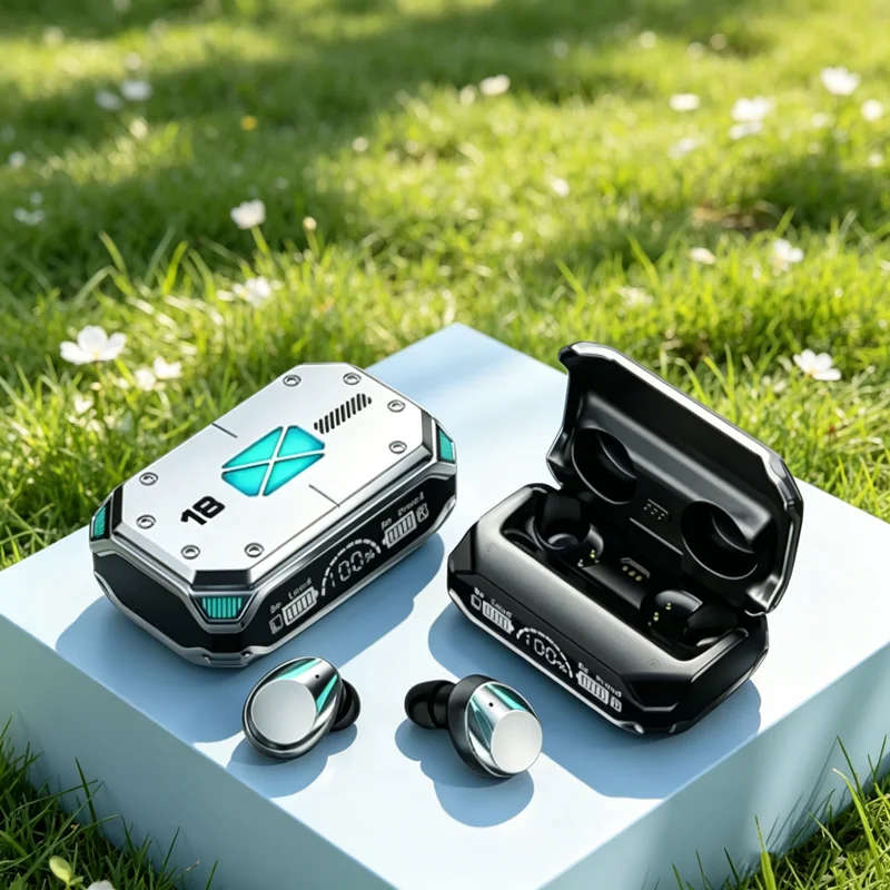 NEW Bluetooth Earphones Wireless Headphones Smart Touch Wireless Headset LED Display Stereo Sound Earbuds for All Smartphones