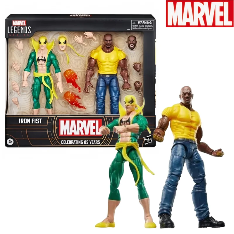 

Фигурка героя мультфильма Marvel Legends 85-й годовщины, фигурка Железного кулака и Люка Кейджа, коллекционный ретро-режим, оригинал, 1/12